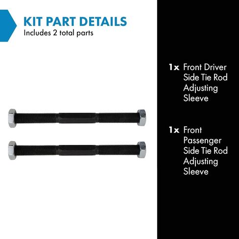 TRQ Front Tie Rod Adjusting Sleeve compatible with Acura Honda Isuzu Nissan in Saudi Arabia