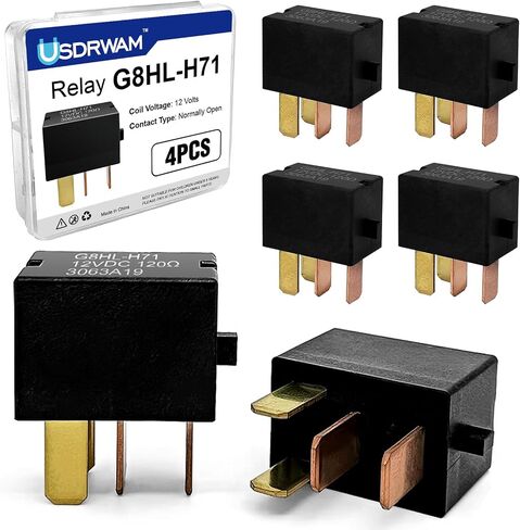 2PCS Automotive Relay, G8HL-H71 39794-SDA-A03 39794-SDA-A05 12VDC, Compatible for 2003-2014 Accord 2006-2014 Civic 2007-2014 Acura MDX CR-V CR-Z Element Car in Kuwait