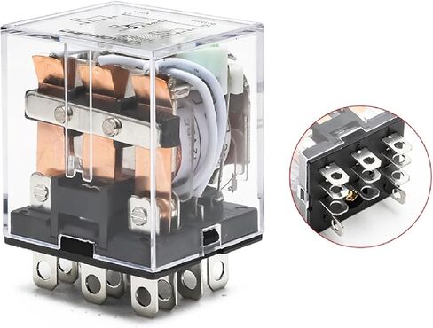 Electromagnetic Relay HH52P/HH53P/HH54P, 8/14 Pin, AC/DC 12V/24V/220V, Silver Alloy Contacts (HH53P DC-24V 11Pin) in Saudi Arabia