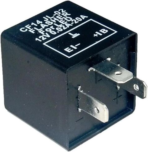 12V 3-Pin LED Flasher Relay, Adjustable Turn Signal Indicator, Universal Fit in Saudi Arabia