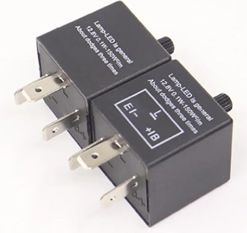 12V 3-Pin LED Flasher Relay, Adjustable Turn Signal Indicator, Universal Fit in Saudi Arabia