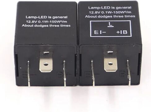 12V 3-Pin LED Flasher Relay, Adjustable Turn Signal Indicator, Universal Fit in Saudi Arabia