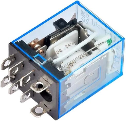 Ly2NJ التتابع الإلكتروني ، دبابيس DPDT 8 ، ملف 10A ، DC12V/24V AC110V/220V ، LED متوافق (DC 12V) in Kuwait