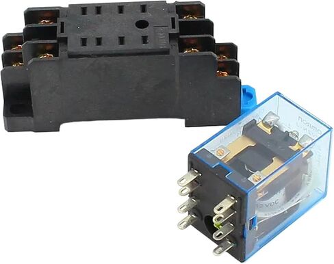 MY2P HH52P MY2NJ DPDT Mini Relay with Socket Base, 12V-220V AC/DC Coil (24VDC) in Kuwait