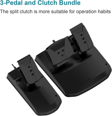 NBCP Xbox One Racing Wheel with Hall Effect Pedals, 900°/ 1080° Rotation Steering Wheel, Dual-Motor Feedback, Compatible with Xbox Series X|S, Xbox One, Switch and PC in Kuwait