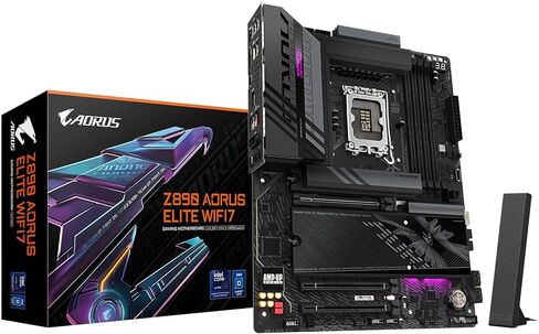 اللوحة الأم GIGABYTE Z790 AORUS PRO X WIFI7 LGA 1700 Intel Z790 X ATX مع DDR5، 5* M.2، PCIe 5.0، USB 3.2 Type-C، Wi-Fi 7، 5GbE LAN، Q-Flash Plus، EZ-Latch Plus in Kuwait