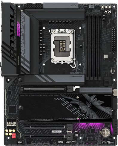 اللوحة الأم GIGABYTE Z790 AORUS PRO X WIFI7 LGA 1700 Intel Z790 X ATX مع DDR5، 5* M.2، PCIe 5.0، USB 3.2 Type-C، Wi-Fi 7، 5GbE LAN، Q-Flash Plus، EZ-Latch Plus in Kuwait