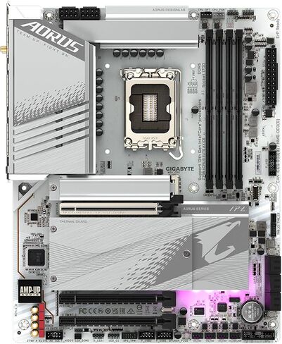 GIGABYTE Z790 AORUS PRO X WIFI7 LGA 1700 Intel Z790 X ATX Motherboard with DDR5, 5* M.2, PCIe 5.0, USB 3.2 Type-C, Wi-Fi 7, 5GbE LAN, Q-Flash Plus, EZ-Latch Plus in Kuwait