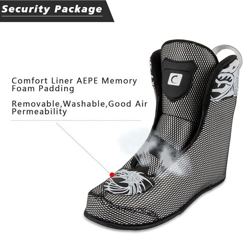 زلاجات مضمنة للرجال والنساء، شفرات تزلج مضمنة للبالغين، 3 عجلات 110 مم احترافية للياقة البدنية في الهواء الطلق، زلاجات سريعة مضمنة، أسود-أبيض in Kuwait