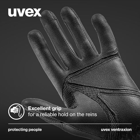Uvex Stretchable & Breathable Horse Riding Gloves (Western/English) for Women & Men, ventraxion in Saudi Arabia