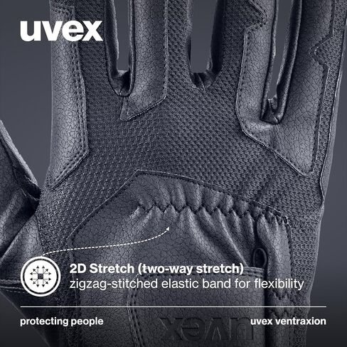 قفازات ركوب الخيل Uvex قابلة للتمدد وقابلة للتنفس (غربية/إنجليزية) للنساء والرجال، فينتراكسيون in Kuwait