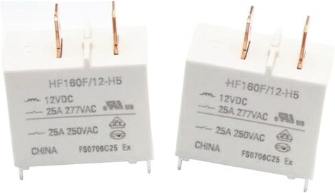 5pcs HF160F/12-H5-12VDC HF160F/12-H5 4-Pin 25A ترحيل طاقة لتكييف الهواء. in Saudi Arabia