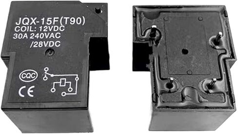 5pcs JQX-15F () تكييف الهواء سخان المياه عالية الطاقة التتابع المغنطيسي 1 مفتوح 1 إغلاق 4 دبوس 12VDC 30A in Kuwait