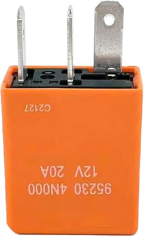 3-Pack 95230 4N000 Relay - SPDT 20A 12VDC 3-Pin Horn Relay - Compatible with Hyundai/Kia (Sonata, Sorento) - Fixes Weak Sound, No Honk & P0627 Code in Saudi Arabia
