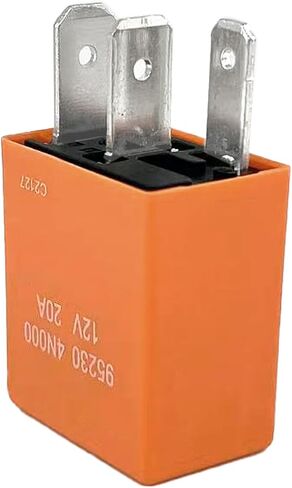 3-Pack 95230 4N000 Relay - SPDT 20A 12VDC 3-Pin Horn Relay - Compatible with Hyundai/Kia (Sonata, Sorento) - Fixes Weak Sound, No Honk & P0627 Code in Saudi Arabia