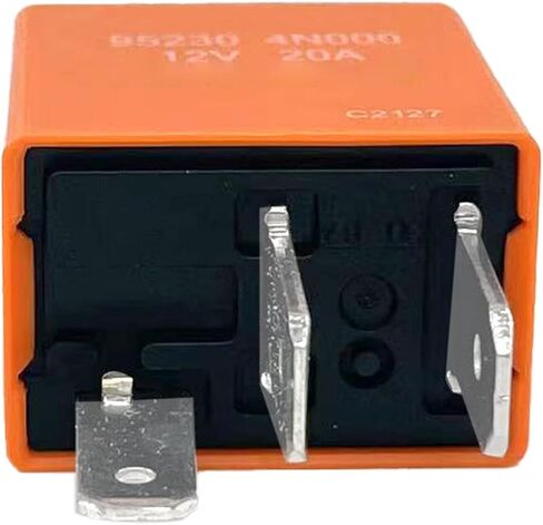 3-Pack 95230 4N000 Relay - SPDT 20A 12VDC 3-Pin Horn Relay - Compatible with Hyundai/Kia (Sonata, Sorento) - Fixes Weak Sound, No Honk & P0627 Code in Saudi Arabia