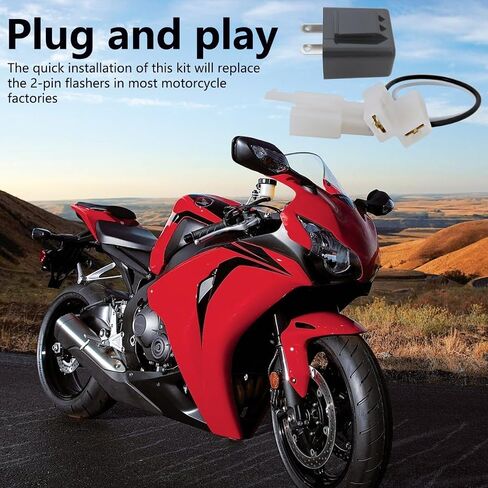 2 PIN التتابع الملاكرات الإلكترونية ، إصلاحات 12V قابلة للتعديل لإصلاح LED Signal Flash Hyper ، Universal (2025 NEW) in Kuwait