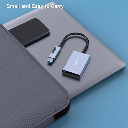 BENFEI CFexpress Type A Card Reader with USB 3.2 (Gen 2) 10Gbps, USB-C&USB-A 2-in-1 Type A CFexpress Adapter, Compatible with Windows/Mac/Linux/Android in Saudi Arabia