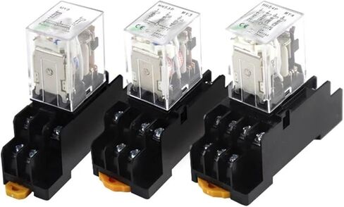 لفائف مصغرة مفتاح ترحيل متوسط ​​مغنطيسي مع قاعدة LED My2NJ/3NJ/3NJ HH53P DC24V in Saudi Arabia