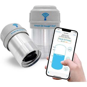 Smart Oil Gauge Duo - Advanced Dual Sensor Wi-Fi Heating Oil Tank Gauge - Compatible with Alexa - Designed for 138/275/330/500 Gallon Tanks (Vertical/Horizontal) in Saudi Arabia