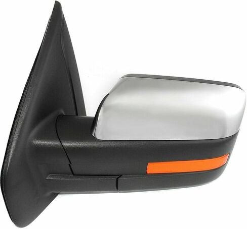 سائق السائق مرآة CAP CAP Chrome Left Ford for F150 2009-2010 1PC MANUAL FOLD FOLD FO1320355 FD204CL-S in Saudi Arabia