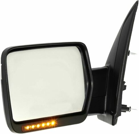 سائق السائق مرآة CAP CAP Chrome Left Ford for F150 2009-2010 1PC MANUAL FOLD FOLD FO1320355 FD204CL-S in Saudi Arabia