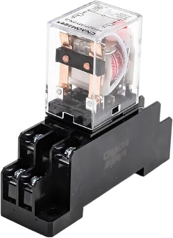 الترحيل الكهرومغناطيسي الصناعي HH52P/53P/54P ، 8/14 PIN ، AC/DC 12V/24V/220V ، جهات اتصال سبيكة فضية (HH62P DC-12V 8 دبوس كبير) in Kuwait