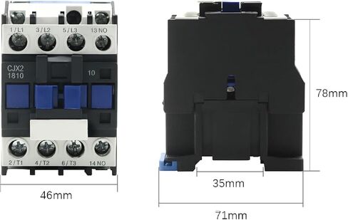 CJX2-1810 LC1 AC Contactor 18a 3 Phase 3-Pole No Coil Voltage 50/00Hz DIN Rail apted 3p+1NO Open AC 24V in Kuwait