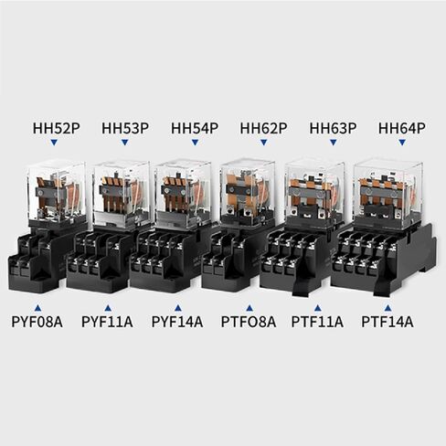 مقبس التتابع الصناعي ، 220 فولت AC/12V-24V DC ، 8/14 تكوين دبوس ، ترحيل MINI الوسيط (HH54P_MY4NJ AC_24V) in Saudi Arabia