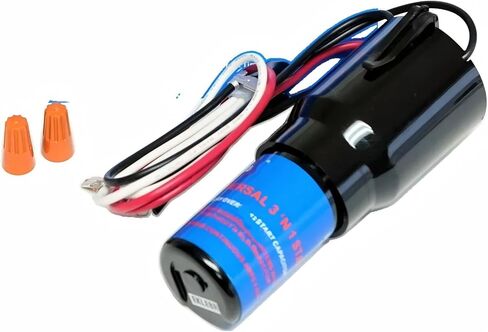 URCO810 ترحيل ترحيل الثلاجة الزائد بدء تشغيل مكثف 3-N-1-لضاغطات 1/12-1/5 حصان (HP) في 115 فولت-ثلاجة 3N1 ترحيل التحميل الزائد مكثف in Kuwait