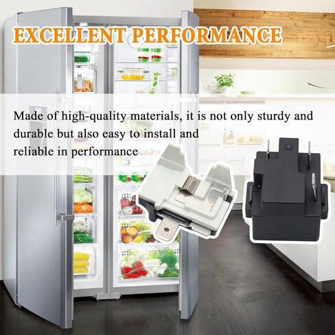 3pins ثلاجة فريزر PTC ابدأ الترحيل ومجموعة واقي الحمل الزائد المتوافقة مع Midea و LG و Magic Chef و Danby ، استبدال لـ QPE2-A4R7MD3 in Saudi Arabia