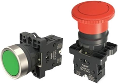 مع مصباح LED ، قم بتبديل زر الضغط XA2-EW33M1 AC220V باللونين الأخضر الصفراء 220VAC (أبيض) in Saudi Arabia