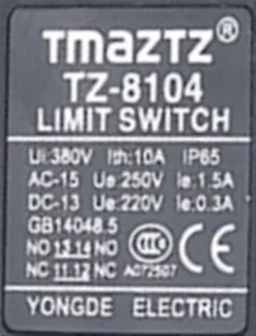 ME-8104 Switch Limit Switch Micro Post-Water Oil Tmaztz عالية الكفاءة (380 فولت) in Saudi Arabia