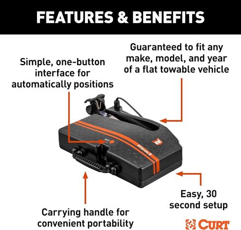 CURT 52202 RVibrake 4 Portable Flat Tow Brake System in Saudi Arabia