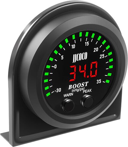 35psi Turbo Boost/Vacuum Gauge LED Display Kit مع 1/8npt مستشعر الضغط الإلكتروني وقوس التثبيت للسيارة والشاحنة ATV 2-1/16 "52 مم in Kuwait