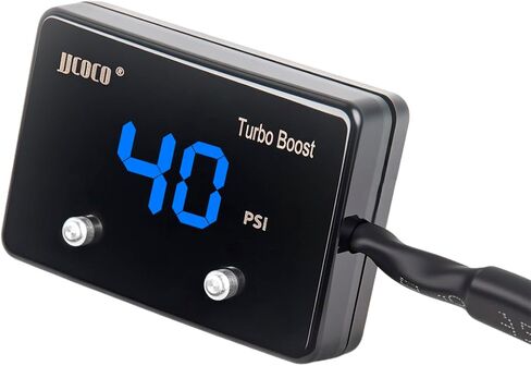 Turbo Boost/Vacuum Gauge Kit -28 in.hg 40 psi LED Display Discloy 12V Boost Meter مع مستشعر للدراجة النارية على متن قارب السيارات ATV Universal in Kuwait