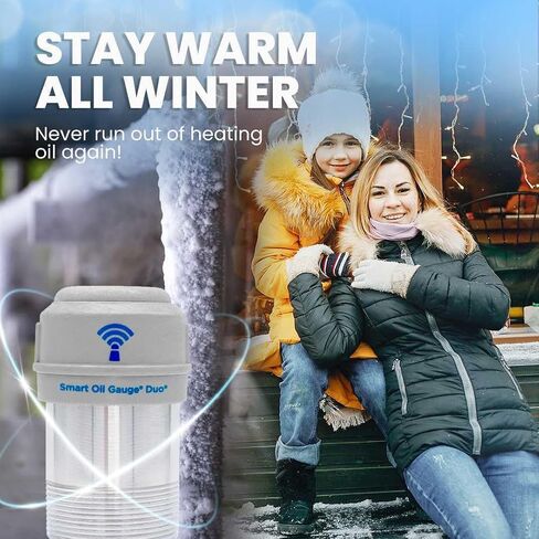 Gauge Smart Oil Gauge - Advanced Dual Sensor Wi -Fi Heating Oil Cauge - متوافق مع Alexa - المصمم لخزانات 138/275/330/500 جالون (عمودي/أفقي) in Saudi Arabia