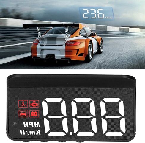 OBD2 HUD Windshield Projector Multi Function Gauge Alarm Fatigue Driving Reminder in Saudi Arabia