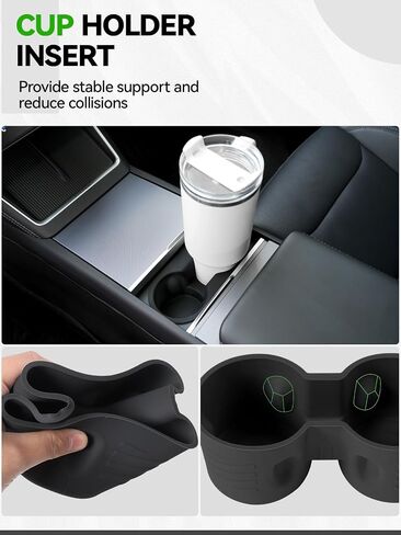 10pcs Center Center Console Tracher For 2025 2026 Tesla Model y Juniper Excessories ، Under Arms Storage Ridden Storage Box Holder Charger Pad for Tesla Model y Juniper in Saudi Arabia
