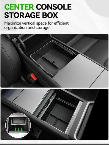 10pcs Center Center Console Tracher For 2025 2026 Tesla Model y Juniper Excessories ، Under Arms Storage Ridden Storage Box Holder Charger Pad for Tesla Model y Juniper in Saudi Arabia