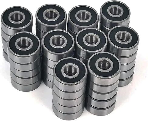 608ZZ Ball Bearings, 8mm x 22mm x 7mm, Double Metal Shielded Deep Groove, 10-Pack, for Skateboard and Industrial Use in Saudi Arabia