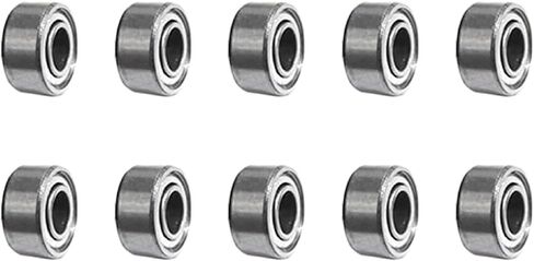 623ZZ Carbon Steel Groove Ball Bearings ، 3 × 10 × 4 مم ، محامل التزلج الصامتة في الأسطوانة للدراجات البخارية ، ألواح التزلج ، 10 حزمة (10 ٪) in Kuwait