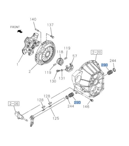 Bearing Needle Clutch Shaft Lever for Isuzu NRR NQR NPR NPR-HD MZZ6 2002-2012 in Kuwait