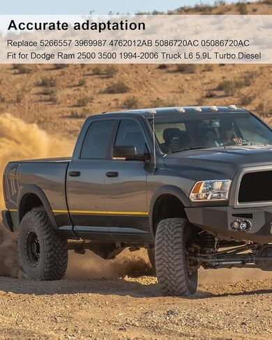 محرك هواء اتصال فاصل ملائم ل Dodge Ram Cummins 2500 3500 1994-2006 Truck L6 5.9L Turbo Diesel استبدال 5266557 ، فاصل سخان الهواء مع جث in Kuwait