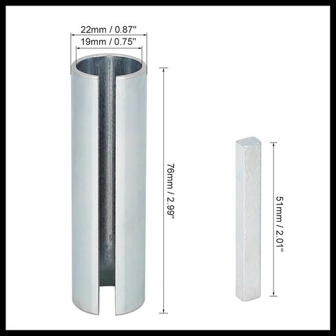 3/4" to 7/8" Inch Engine Shaft Sleeve Adapter Kit with Step Key for Car Durable Material in Saudi Arabia