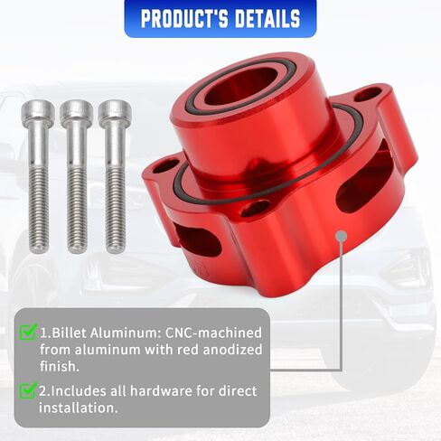قم بتفكيك محول BLAVE OFF VALVE ADAPTER BOV متوافق مع Ford Fiesta/Mustang/Fusion/Edge/Escape/Transit/Bronco 1.5 1.6 2.0 2.3L Motion in Kuwait