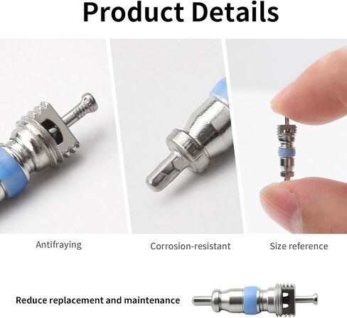 50 Pcs Air Conditioning Valve Core for R410 R32 R22, HVAC High Pressure with Teflon Seal Valve Cores Replacement Parts Ideal for Refrigeration Systems in Saudi Arabia