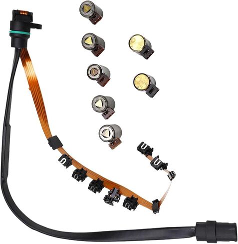095927331 Transmission Master Solenoid Kit with Ribbon Harness Shift Compatible with Golf 1996-2005, Jetta 1993-2005, Passat 1992-2005 01M O1M 1995 Direct Replacement OE 095927333D 119952 in Kuwait