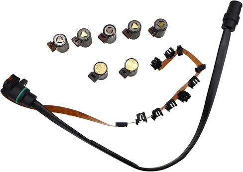 095927331 Transmission Master Solenoid Kit with Ribbon Harness Shift Compatible with Golf 1996-2005, Jetta 1993-2005, Passat 1992-2005 01M O1M 1995 Direct Replacement OE 095927333D 119952 in Kuwait