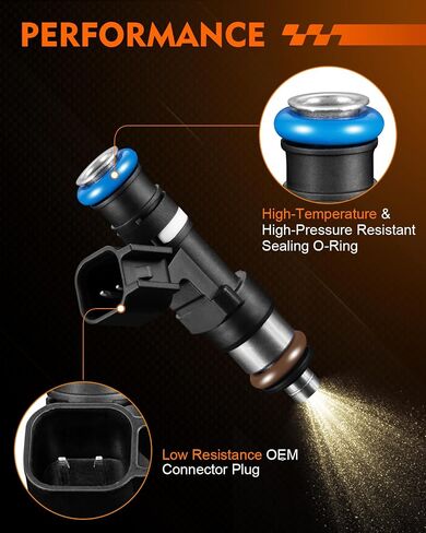 Upgraded FJ460 4.2L V6 Fuel Injectors Fits For:-Ford F150 1999-2003 F150 Heritage 2004, E150 2002-2003, E150 Econoline/E150 Econoline Club Wagon 1999-2002, E150 Club Wagon 2003 (Set of 6) in Saudi Arabia